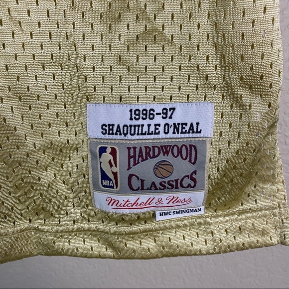 Lakers Shaq O'Neal Swingman 24k Gold Jersey Rare - Picture 2 of 9